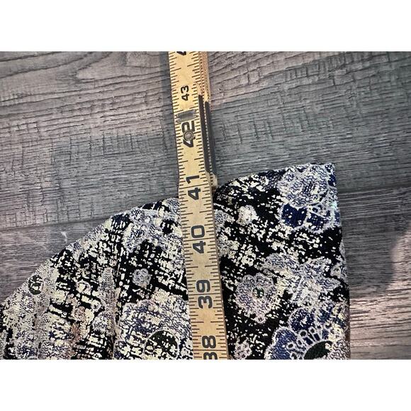 Bronx & Banco Women's Floral Print V-neck Knee-Length ruched  Dress Size Large - Picture 7 of 12